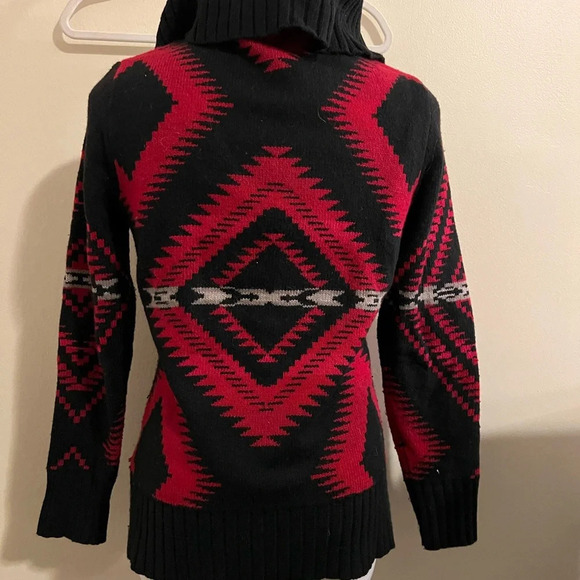 Ralph Lauren Co Aztec Print Turtleneck Sweater, size small - Picture 5 of 5